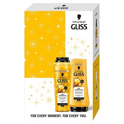 Kazeta Gliss Oil Nutritive šampon 250ml, balzám 200ml - Kosmetika Pro ženy Dárkové kazety